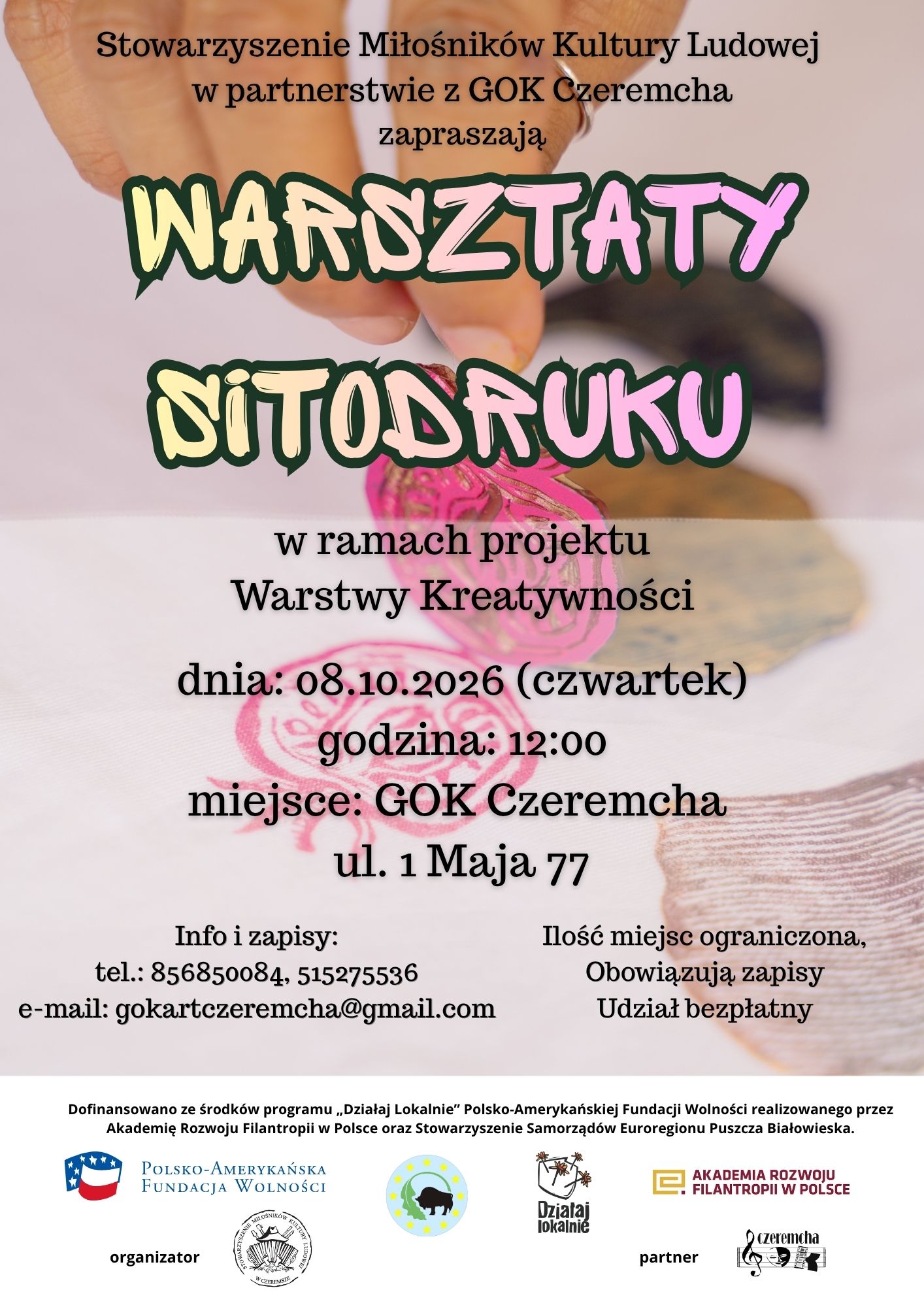 Warsztaty sitodruku 08.10.2026